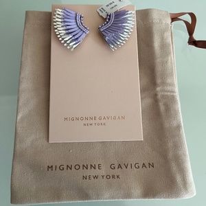 MIGNONNE GAVIGAN Mini Madeline Lilac Earrings